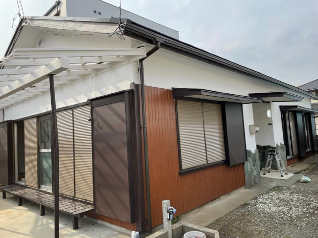 戸建て・外壁増し張り：プリント鋼板　横浜市