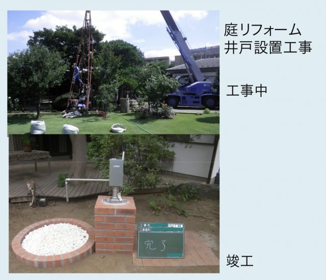 井戸の設置工事