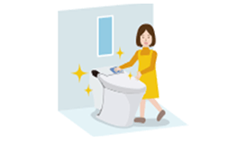 イラスト：トイレリフォームイメージ