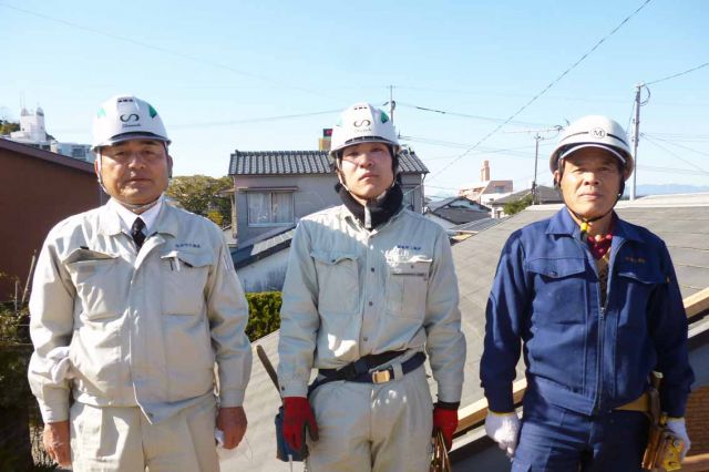 写真:技術と安全施工、そしてアフターサービスに自信があります!